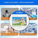 32-Inch LCD Display Screen 1920x1080 Wide Temperature High Brightness Industrial