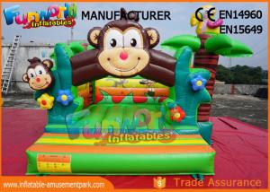 China Double Stitching Monkey Jungle  Commercial Bouncy Castles / Kids Inflatable Jumper on sale