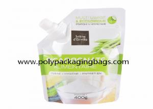 China Independent Spouted Pouches Packaging For Beverage Industry Stand Up Spout Pouch Bag on sale