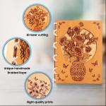 Sunflower Wooden Cards with Unique Design for Birthday Happy Anniversary Cards
