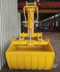15-24 Ton Excavator Clamshell Grab Bucket Double Cylinder Hydraulic