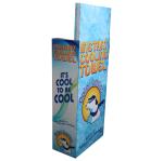 Patterned 3 Tier Cardboard Display , Commercial Retail Store Floor Displays