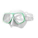 Black Silicone Face Scuba Mask Dive Goggles Aluminium Alloy Frame