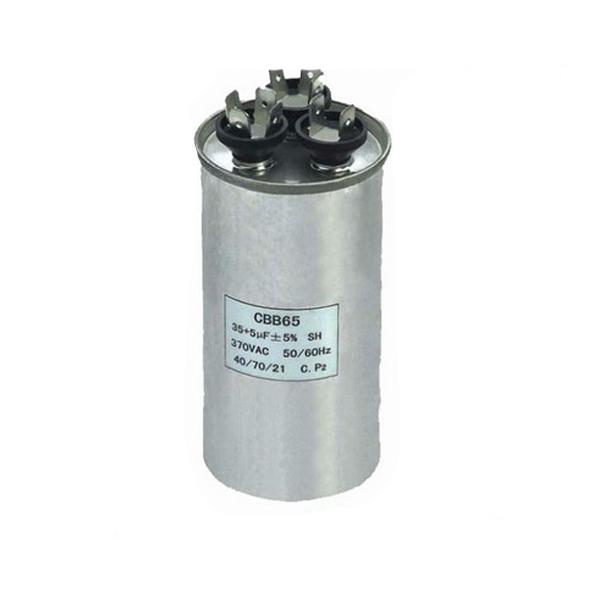 CBB65 Series 30+1.5uf Aluminum Case motor run capacitor especially for air