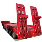 100Ton 40’ Lowbed Semi Trailer Transport Flatbed Container Gooseneck Excavator