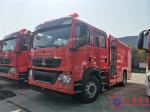 Stainless Steel Municipal Water Foam Fire Truck Six Seats 6000L