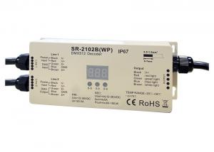 China RGBW 4 Channels DMX512 Decoder Output Outdoor Rating IP67 Waterproof Max 720W on sale