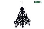 Betterall Hot Selling Black Color Tree Shape Velvet Hanger For Ties