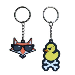 Custom Made Soft PVC Keyring Cute Promotional 3D PVC Keychains
