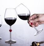 1954 brand extreme transparency, noble and elegant glass, red wine, high boron