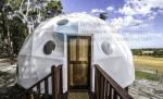 Clear Igloo Dome House Japan Glamping Geodesic Dome Tent Site