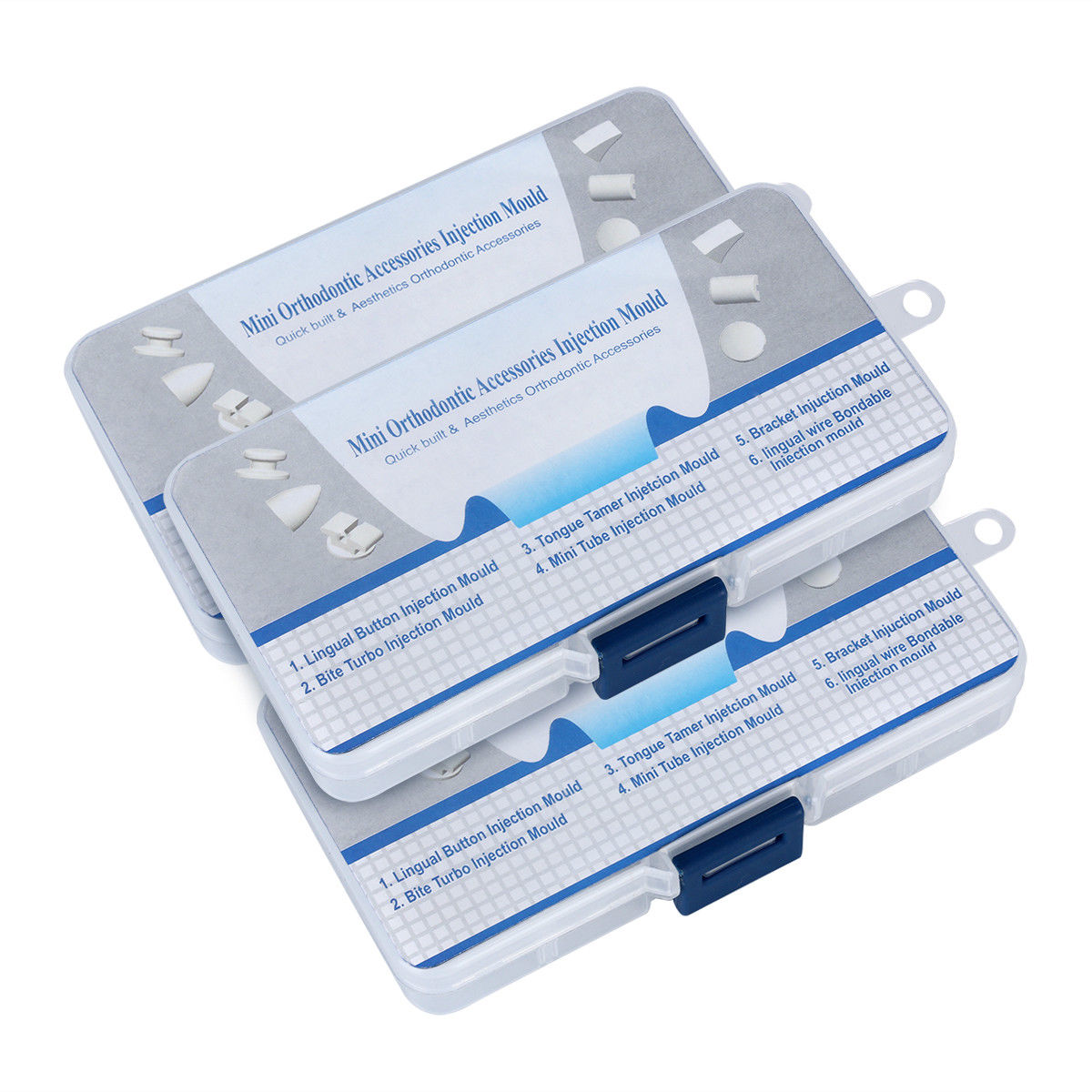 Hot Dental Mini Bracket Lingual Button/wire Accessories Mould Kit Set A Grade Orthodontic Moulds