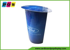 Wholesale Blue Printing Stand Up Cutouts Portable Advertisng Cardboard Display Table AD017 from china suppliers