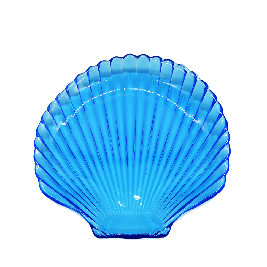 Irregular shaped Colored Creative Glass Charger Plates