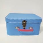 Blue Color Baby 157gsm 200gsm Coated Paper Materials Cardboard Suitcase Box