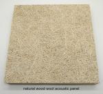 Resturant Ceiling Tile Natural Color Wood Wool Cement Acoustic Panel Soundproofi