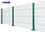 Customized 3d Welded Wire Mesh Fence PVC Coated Green Color Fence Curved Garden