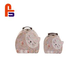 Wholesale Factory Recommend Hot Sales Round Shape Cute Design Cardboard Suitcase Box from china suppliers