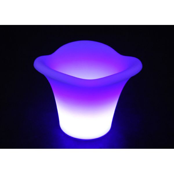 Multi Color Changing LED Ice Bucket / Champagne Ice Bucket Non Toxic Material