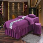 Modern Style Massage Table Sheet Cover Set Luxury Spa Pure Microfiber 4 Piece