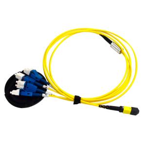 Wholesale MTP To Uniboot 4 X LC Duplex MPO MTP Cable Trunk Cable / G652D PVC Jumping Cable from china suppliers