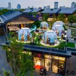 Customized Glamping Polycarbonate Bubble Dome Tent Transparent Camping Tent