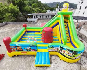 Wholesale Digital Printing Minion Commercial Bouncy Castles Children Combo Slide from china suppliers