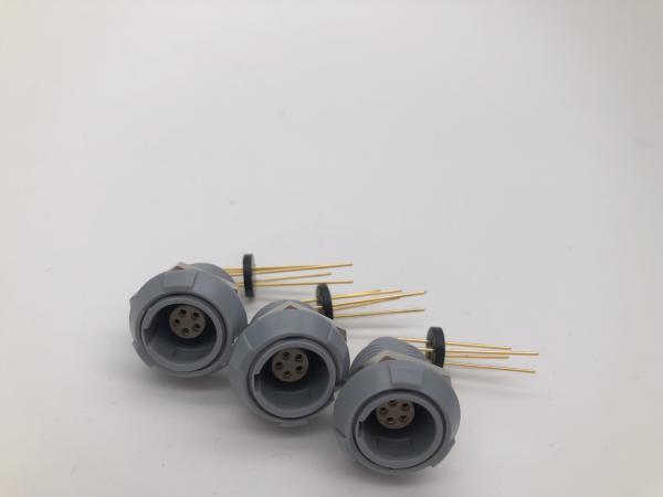 Lemo Plastic Circular Connector Redel 5 Pin Right Angle PCB Mount Female Medical