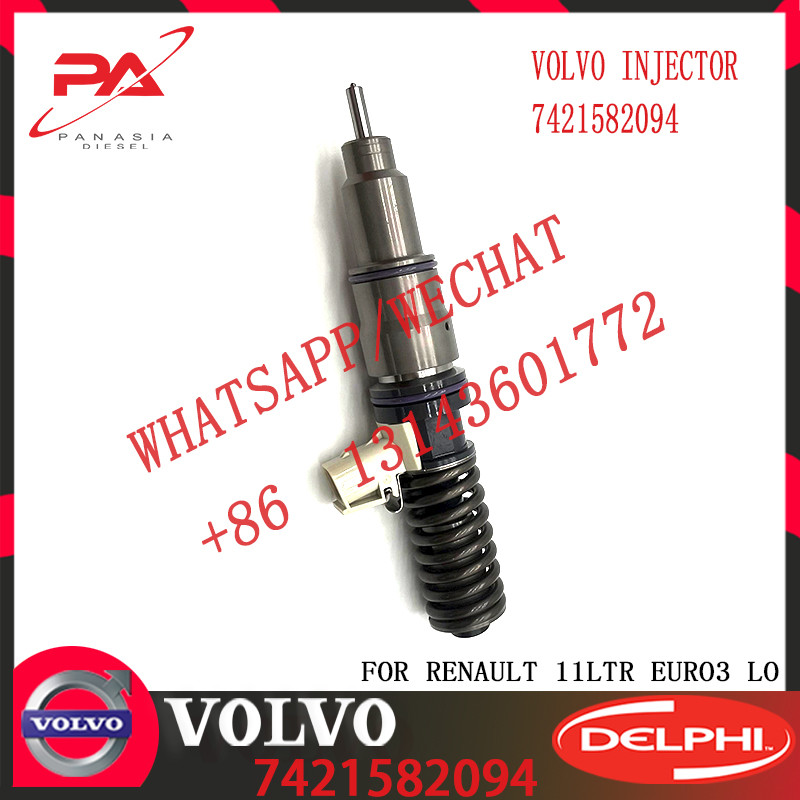 21582094 BEBE4D35001 Diesel Fuel Injector For VOL-VO TRUCK RENAULT 11LTR EURO3 LO E3.18 7421582094 21644596 85003948