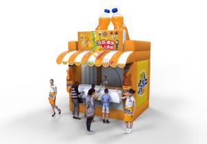 Wholesale yellow EN14960 Plato PVC Inflatable Concession Stand from china suppliers