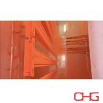High Performance Powder Coating Line for Shelves 13.5m Hangers PP Spray Booth