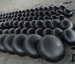 STD SCH40 SCH80 SCH160 Butt Welded Cap Fitting Black Paint ASME B16.9