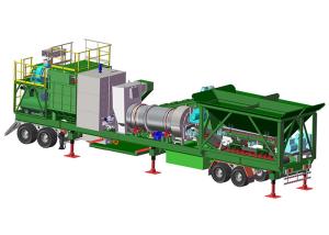 Wholesale Road Building Portable Asphalt Batch Plant Asphalt Mixing Plant Mobile from china suppliers