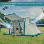 10 Persons Large Family Winter Luxury Air Tent Outdoor Waterproof Canvas