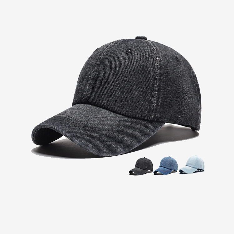 100% Cotton Washed Dad Hat , Plain Denim Dad Hat 100% Canvas Fabric