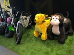 Hansel coin operated plush kids dinosaur park animales mountables in mall
