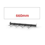 Tube Bar Long Pegboard Hooks Black 660mm 920mm Size Zinc Chrome Surface