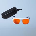 CE EN207 200-540nm Red Laser Protection Glasses For Excimer Ultraviolet Argon