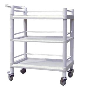 Wholesale Strong Load Bearing Utlity Medical Instrument Trolley 3 Tiers Plastic Trolley Cart from china suppliers
