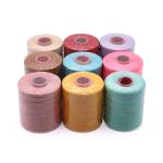 Waterproof Waxed Thread 1MM Handmade DIY Leather Thread with Sintered 150D Flat