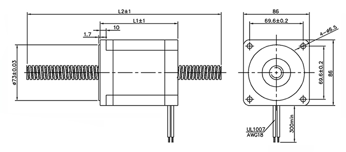 nema 34 linear stepper motor