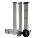 Low Pressure Drop Pleated Filter Cartridge , Industrial Hepa Filter Careful