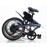 20 Inch Folding Electric Bike 36v 6 SPEED Removable Lithium Battery For Outdoor