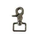 Stainless Steel Square Ring Swivel Snap Hook Carabiner for Purse