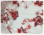 2018 Summer Newest Style Red Plain Embroidery Fabric 130cm wide