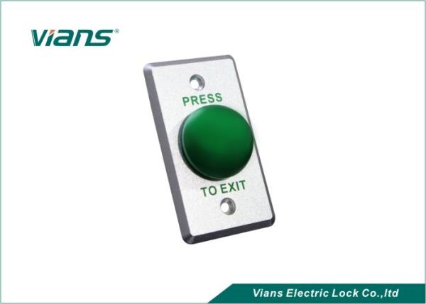 Aluminium Mushroom Green Dome Exit Button , Door Release Switch For Access