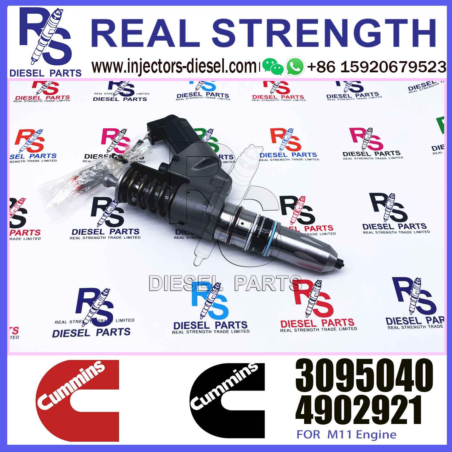 Diesel Engine 4061851 M11 fuel injector 3411753 3095040 for construction machinery parts