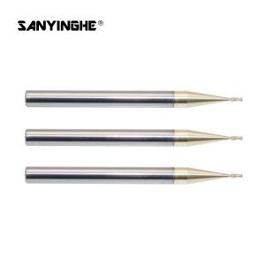 Wholesale 2 Flute CNC Carbide End Mill Bit D1mm D2.5mm HRC63 Micro Square Cutting Tool from china suppliers
