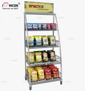 Wholesale Freestanding Point Of Purchase Wire Snack Chip Bag Display Racks from china suppliers