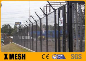 Wholesale High Security 50mmx150mm Metal Mesh Fencing Black Color For Railway Fields from china suppliers